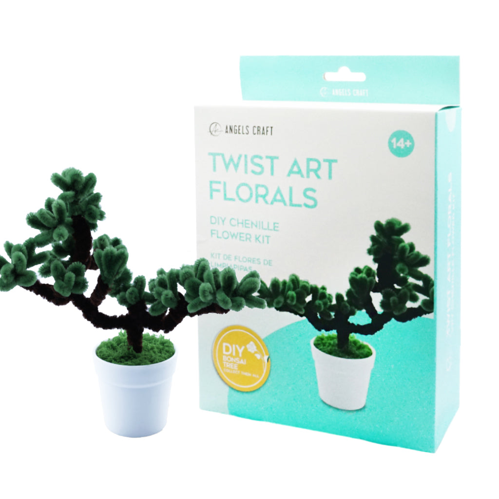 Bring a Sense of Zen Indoors with the DIY Chenille Bonsai Tree Twist Art Kit