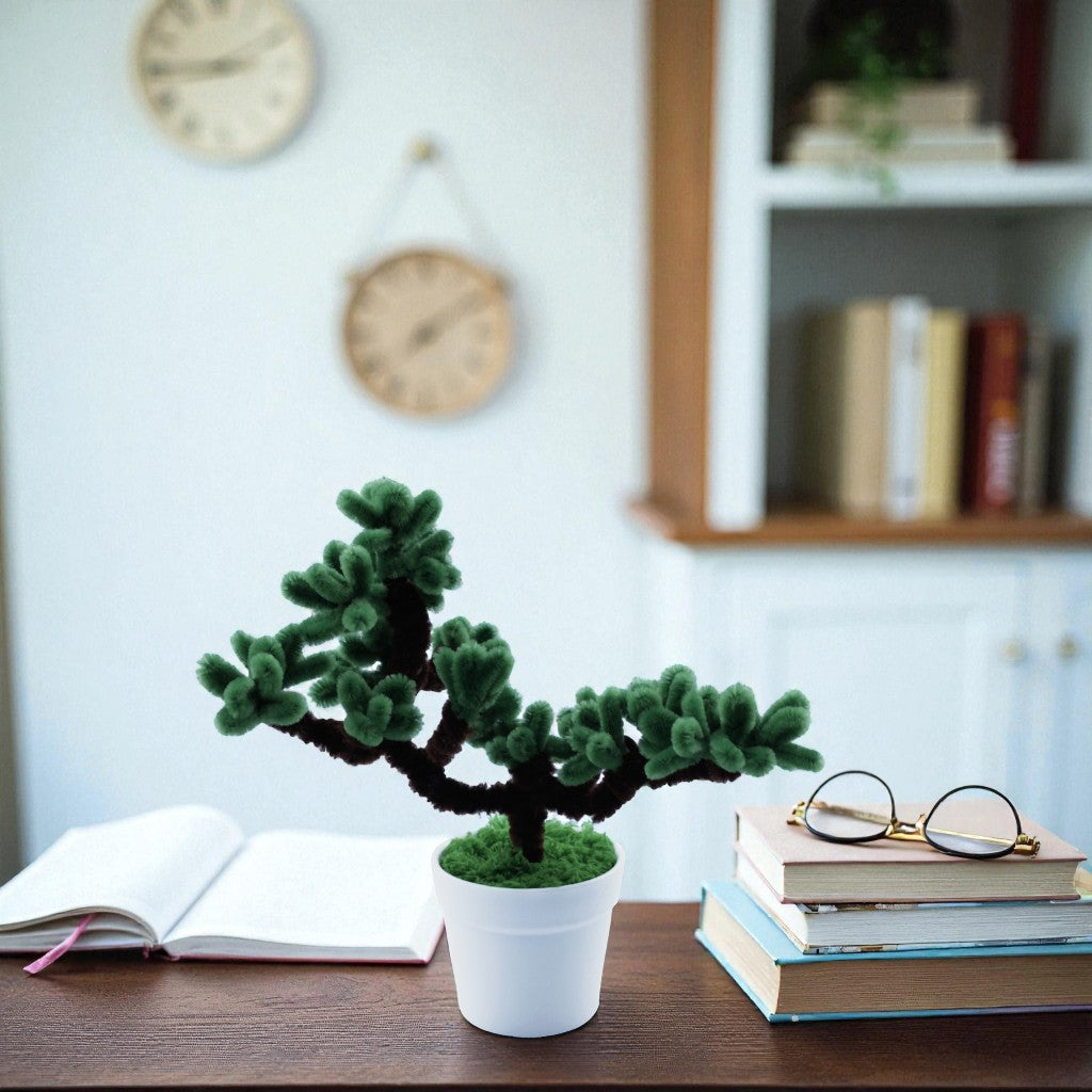 Bring a Sense of Zen Indoors with the DIY Chenille Bonsai Tree Twist Art Kit