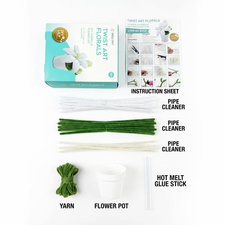 Angels Craft Twist Art Florals - DIY Chenille Lily Kit