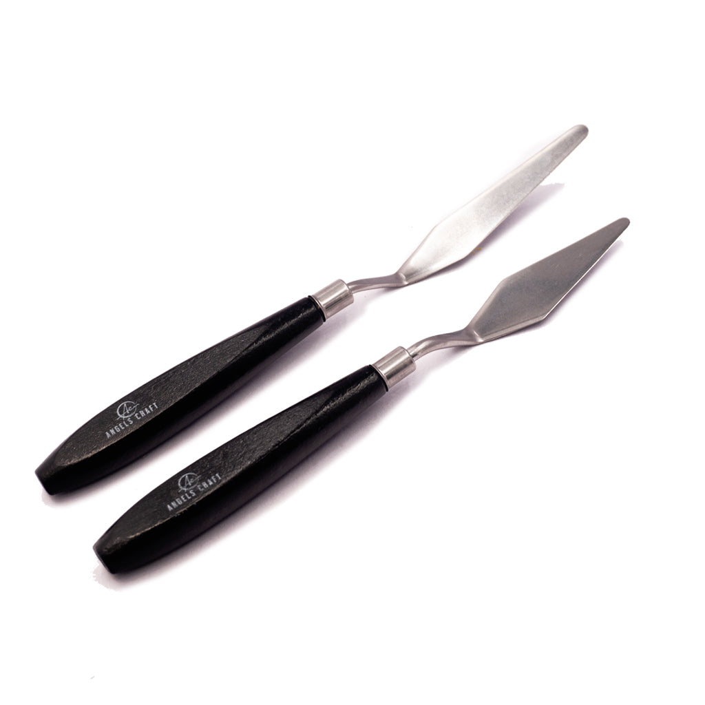 Angels Craft 2 Count Stainless Palette Knives Set, 2 Sizes