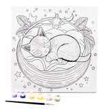 Angels Craft Paint by Number Canvas Set - Dreamy Whiskers