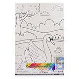 Angels Craft Paint by Number Canvas Set - Lily Pond Swan