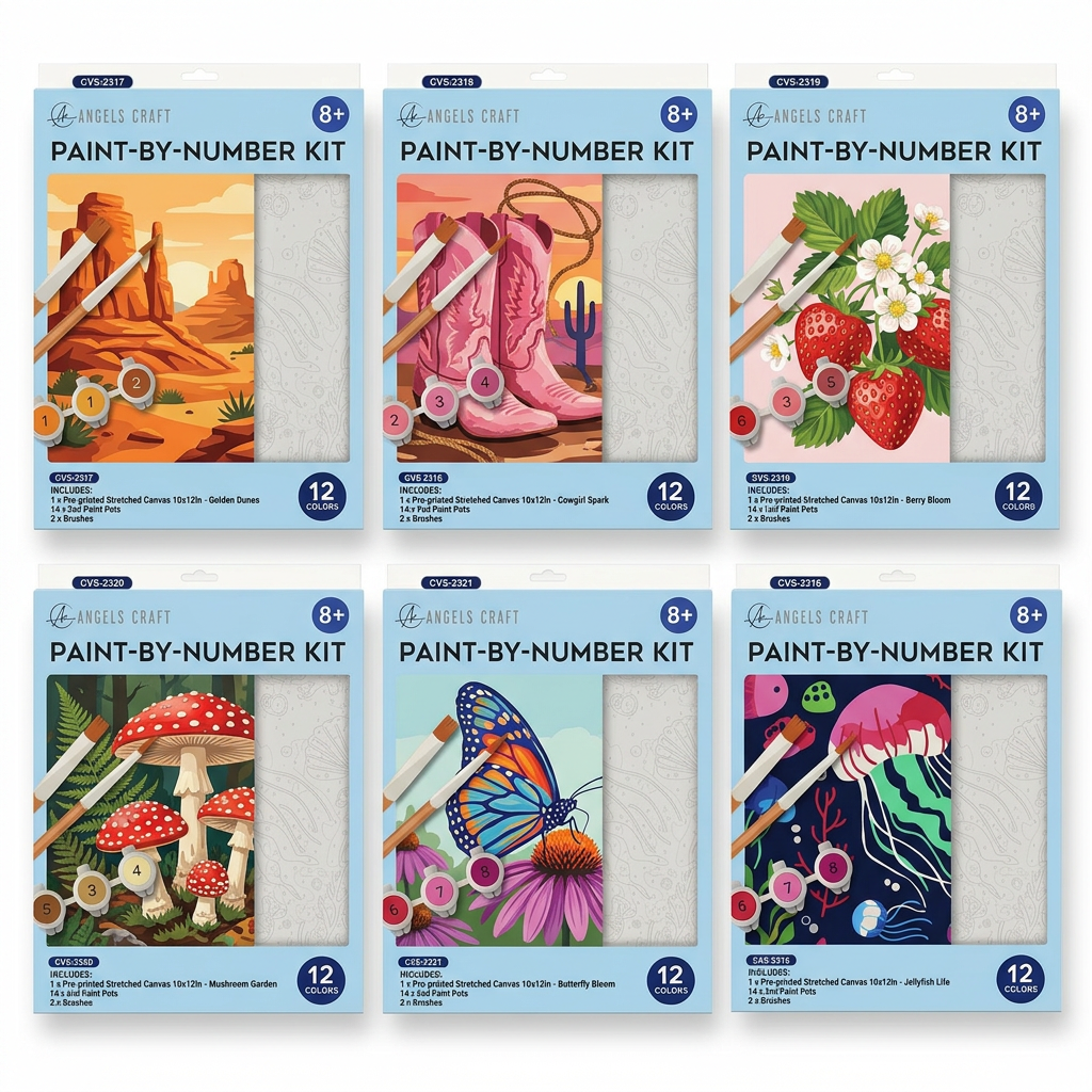 Paint-by-Number Kits (Assorted Styles)