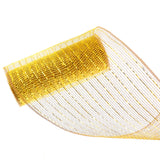 Decorative Deco Mesh Ribbon Roll (6 in x 3.3 ft) for Wreaths, Gift Wrapping & DIY Crafts