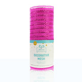 Decorative Deco Mesh Ribbon Roll (6 in x 3.3 ft) for Wreaths, Gift Wrapping & DIY Crafts