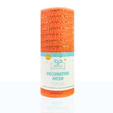 Decorative Deco Mesh Ribbon Roll (6 in x 3.3 ft) for Wreaths, Gift Wrapping & DIY Crafts