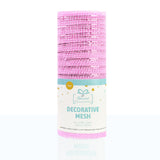 Decorative Deco Mesh Ribbon Roll (6 in x 3.3 ft) for Wreaths, Gift Wrapping & DIY Crafts
