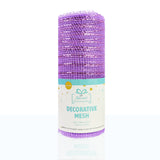 Decorative Deco Mesh Ribbon Roll (6 in x 3.3 ft) for Wreaths, Gift Wrapping & DIY Crafts