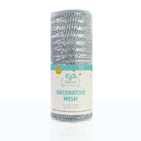 Decorative Deco Mesh Ribbon Roll (6 in x 3.3 ft) for Wreaths, Gift Wrapping & DIY Crafts