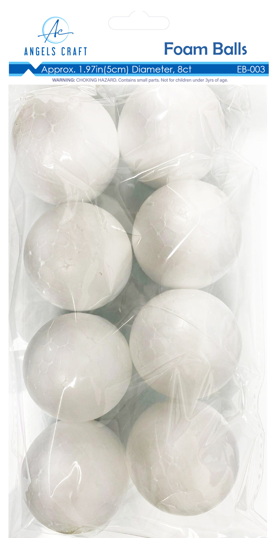 White Craft Foam Balls - Assorted Sizes