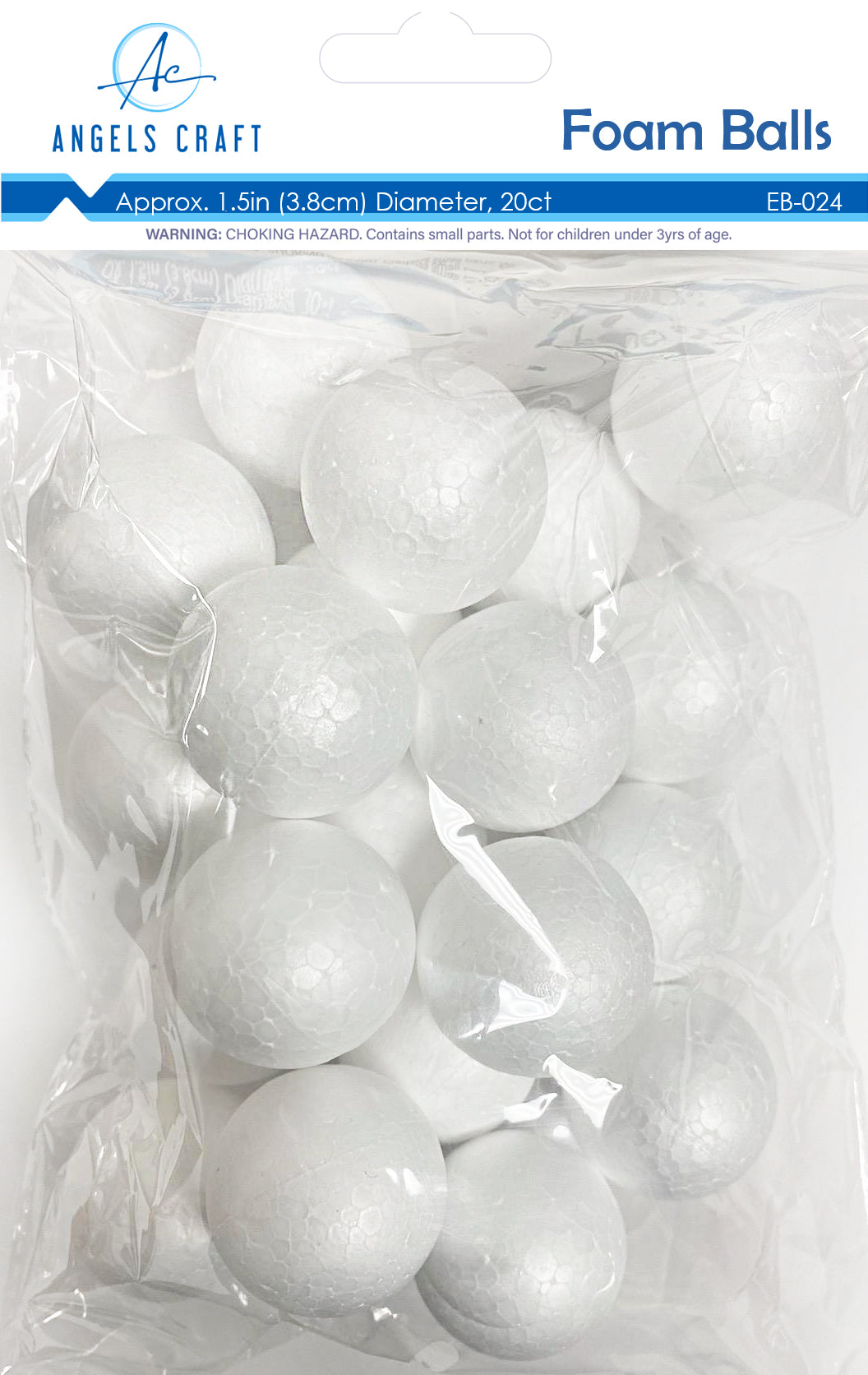 White Craft Foam Balls - Assorted Sizes