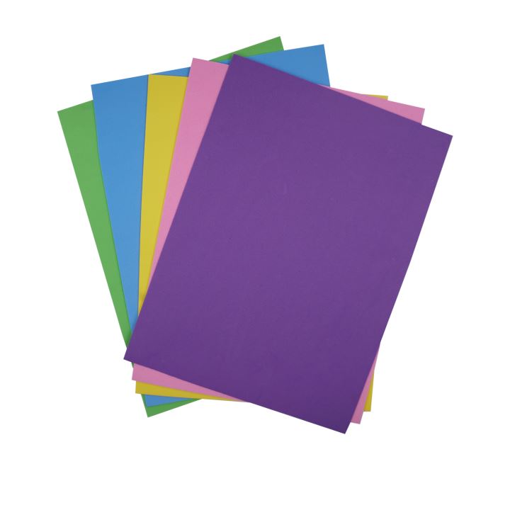 Colorful EVA Foam Sheets – 5-Pack Creative Material Assortments