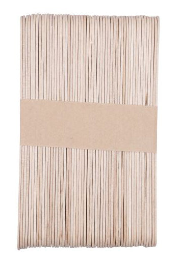 50-Count Jumbo Wooden Craft Sticks (6-Inch) | Natural & Rainbow