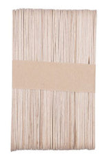 50-Count Jumbo Wooden Craft Sticks (6-Inch) | Natural & Rainbow