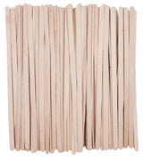 7.5" Wooden Stir & Craft Sticks (100-Pack) - 2 Colors
