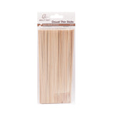 Angels Craft Premium Thin Wooden Dowel Sticks – 2mm x 8-Inch (Natural Wood or Rainbow Multi-Pack)