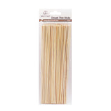 Thin Wooden Dowel Sticks (85-Pack) – 9.75" Natural Wood Sticks for DIY Crafts