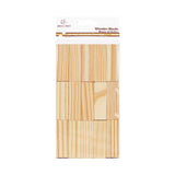 Unfinished Wooden Craft Blocks – 30 Pack (Rectangle)