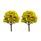 Miniature Blossom Tree Model – Vibrant Landscape & Diorama Decor