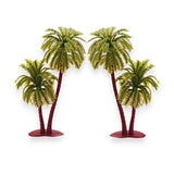 Miniature Palm Tree Model Figures (2-Pack)