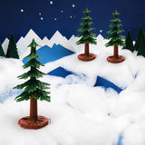 Miniature Pine Tree Set - Diorama Decor (3-Pack)