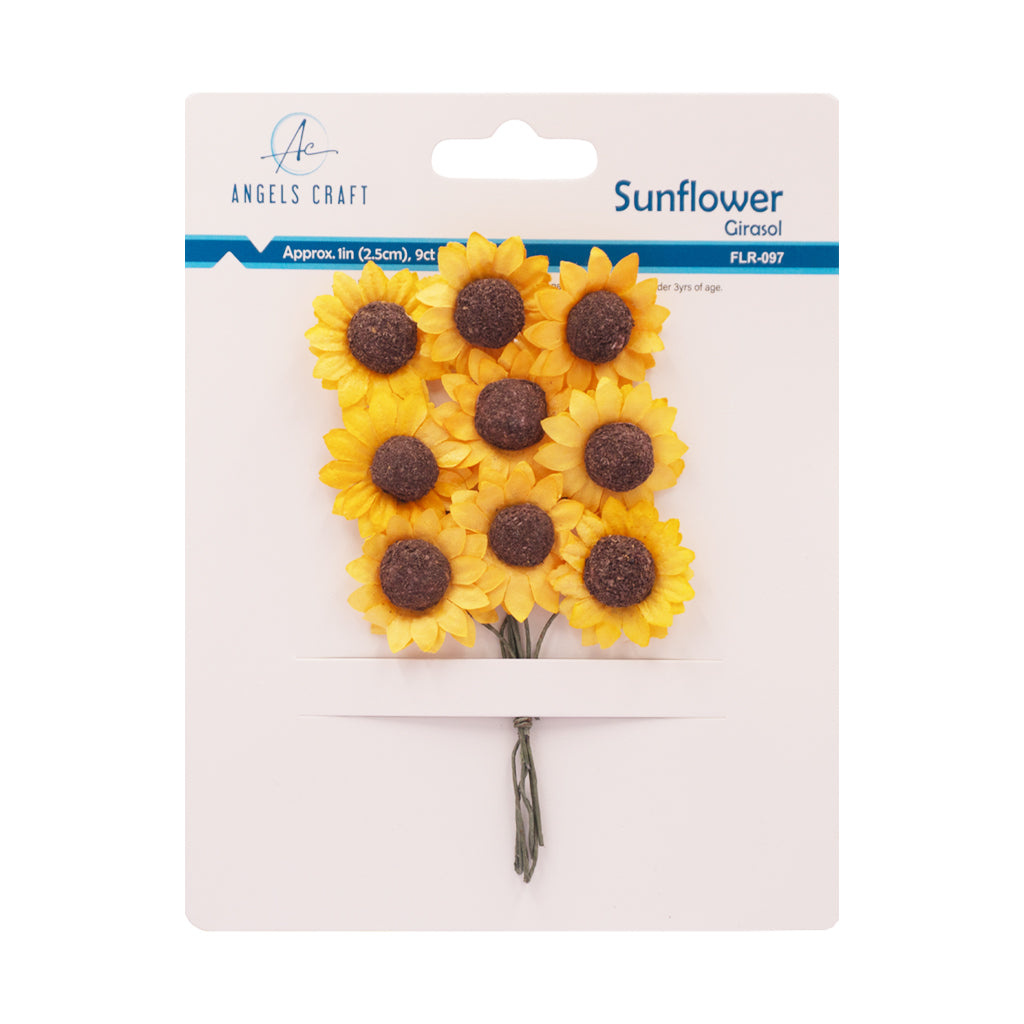 Angels Craft 9 Count Paper Sunflowers