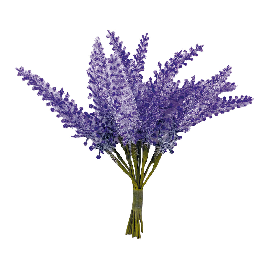 Artificial Lavender Stems Flowers - 12ct
