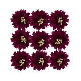 Artificial Paper Flowers Set (9-Count) - Wine & Lila