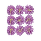 Artificial Paper Flowers Set (9-Count) - Wine & Lila