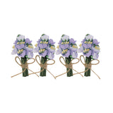 Mini Paper Flower Bouquets, 4-Pack Craft Embellishments