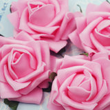 2.17" Foam Flower Roses with Wire Stems, 6-Count