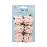 2.17" Foam Flower Roses with Wire Stems, 6-Count
