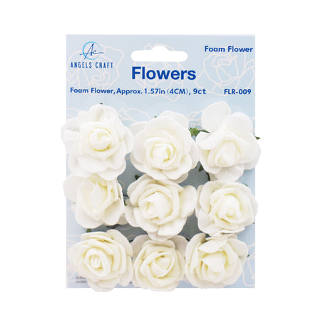 Premium Mini Foam Roses -  9-ct with 1.57"