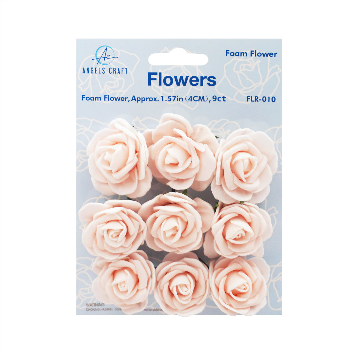 Premium Mini Foam Roses -  9-ct with 1.57"