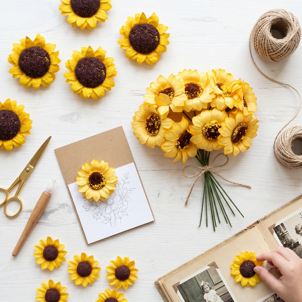 Premium Paper Sunflowers Series
