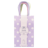 Angels Craft 12 Pcs Kraft Bag 8" x 5" - Pastel Color with Polka Dot