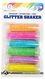 6-Pack Neon Glitter Shaker Set – 6 Vibrant Colors