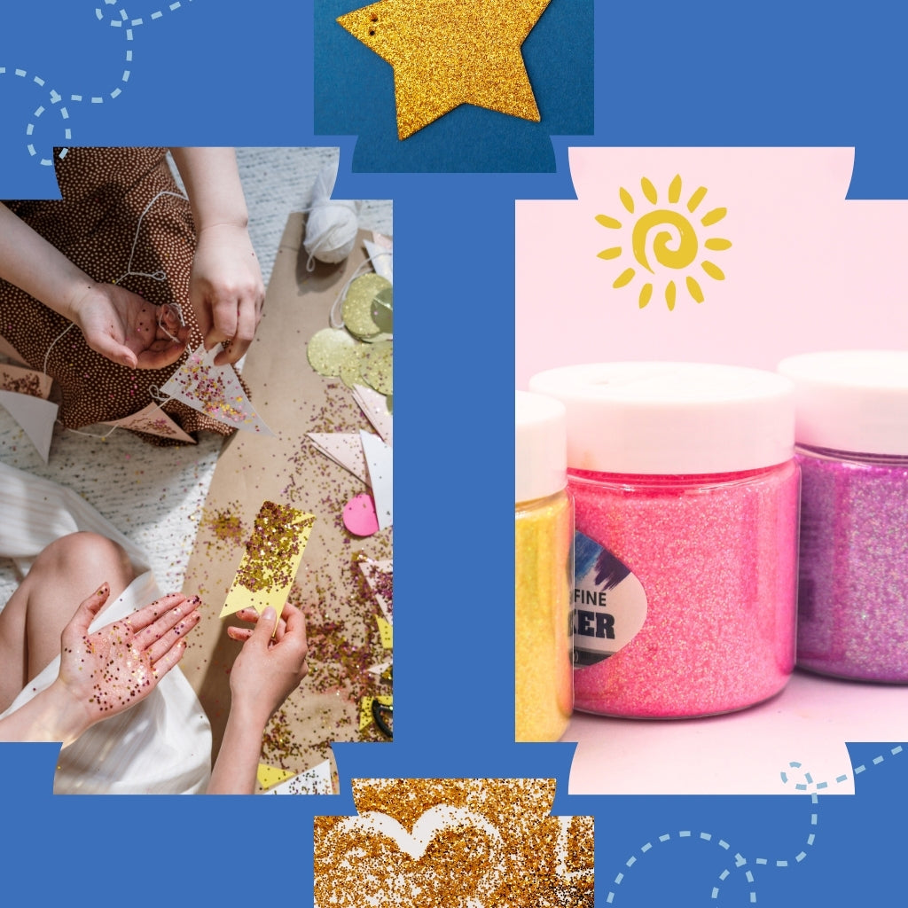 Angels Craft 12 Count Glitter Shakers - Assorted Neon Colors