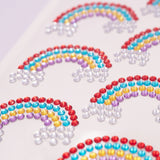 Angels Craft Stone Sticker Sheet Stickers: Rainbow Stone Shapes (8 Stones Total)