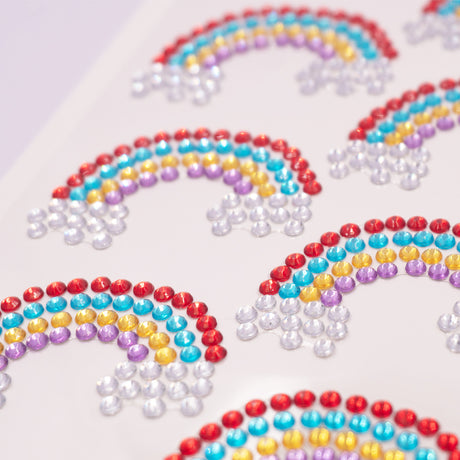 Angels Craft Stone Sticker Sheet Stickers: Rainbow Stone Shapes (8 Stones Total)