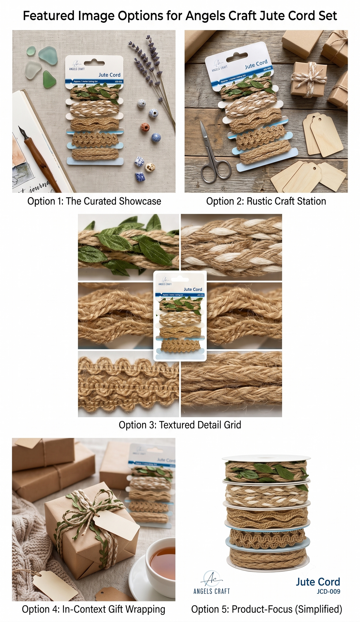 Jute Cord Set in Assort. Styles, 1-ct