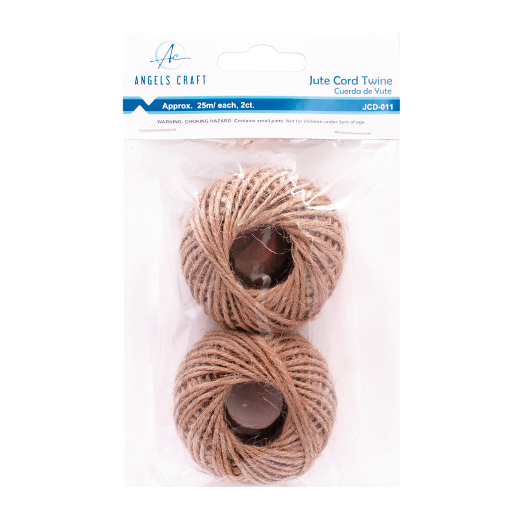 Natural Jute Twine Set (2 Rolls) – 164ft Eco-Friendly Craft & Gift Wrapping Cord