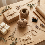 Natural Jute Twine Set (2 Rolls) – 164ft Eco-Friendly Craft & Gift Wrapping Cord