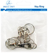 Swivel Key Rings with Snap Hooks (5-Pack)