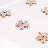 Angels Craft Stone Sticker Sheet Stickers: Gold Flower Stone Shapes (12 Stones Total)