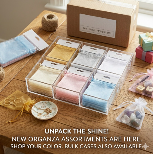 Elevate Every Gifting Moment: Premium Organza Favour Bags