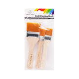 Angels Craft 3 Count Painting Brush (Yellow Bristles)