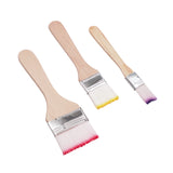 Angels Craft 3 Count Painting Brush (Colored Bristle Tips)