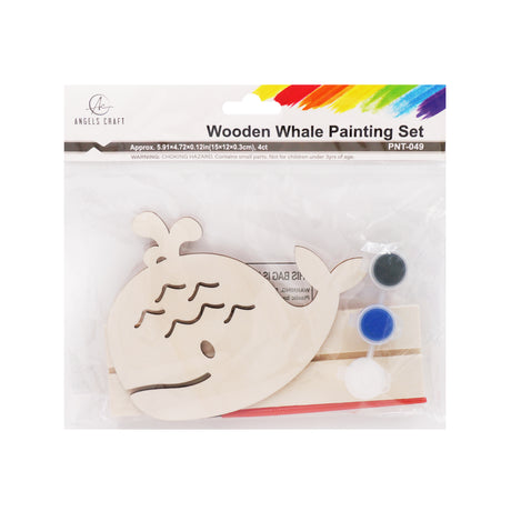 Angels Craft DIY Wooden Whale Art Kit