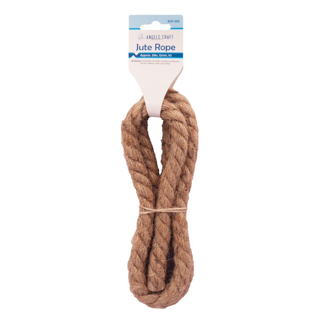 Angels Craft Jute Rope, 12mm x 39in